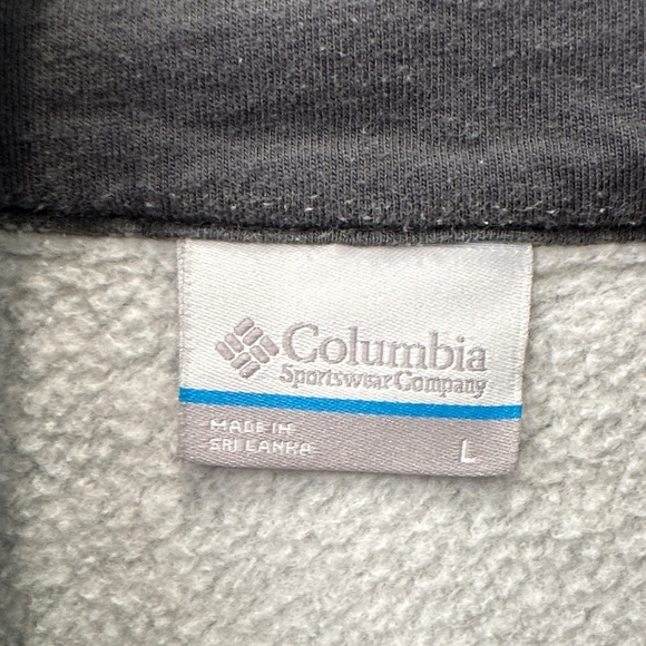 Columbia Men's Charcoal Zip-Up Pull Over Sweatshirt - Picture 3 of 3